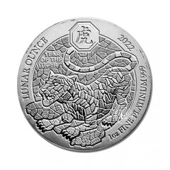 Platininė moneta Tigro metai, Ruanda, 2022 kaina ir informacija | Numizmatika | pigu.lt