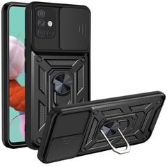 Противоударный чехол „Kickstand“ - черный (Galaxy A51) цена и информация | Чехлы для телефонов | pigu.lt