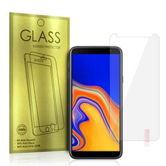 Закаленное стекло Glass Gold Screen для Samsung Galaxy J4 Plus цена и информация | Защитные пленки для телефонов | pigu.lt