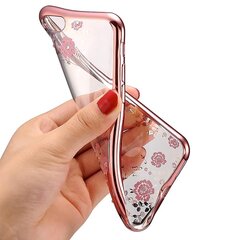 Задний чехол Diamond Flower для Iphone 12 Pro Max, розовое золото цена и информация | Чехлы для телефонов | pigu.lt