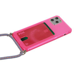 Чехол STRAP Fluo для Iphone 12 Mini, розовый цена и информация | Чехлы для телефонов | pigu.lt