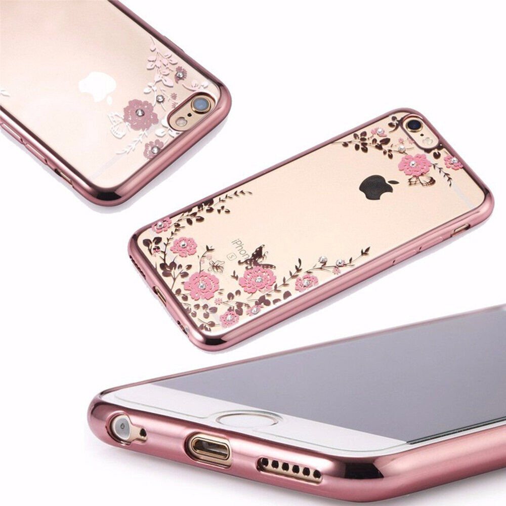 Diamond Flower Back Case kaina ir informacija | Telefono dėklai | pigu.lt