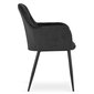 Kėdė, 86x56x56 cm, juoda, 2 vnt. kaina ir informacija | Virtuvės ir valgomojo kėdės | pigu.lt