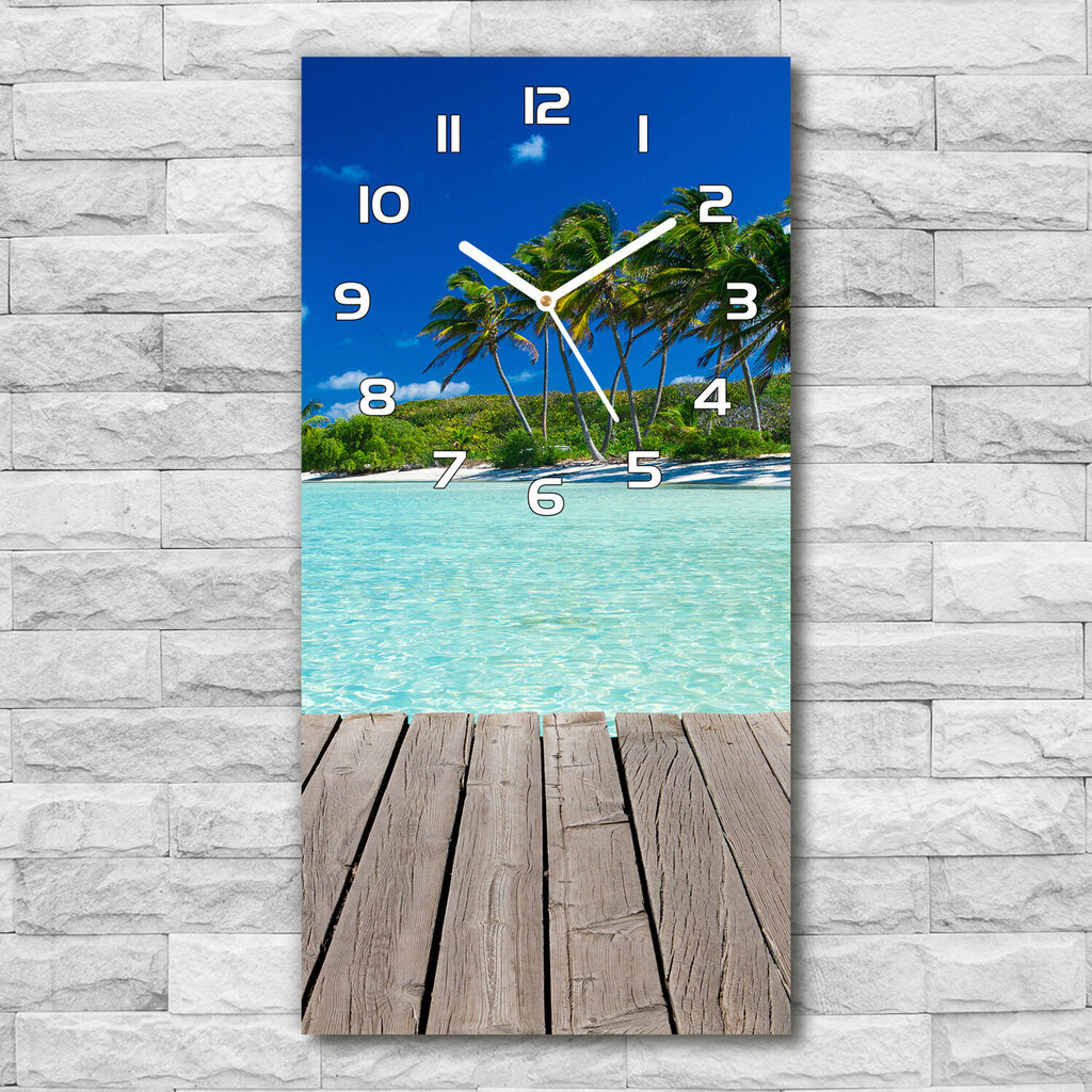 Sieninis laikrodis Atogrąžų paplūdimys цена и информация | Laikrodžiai | pigu.lt