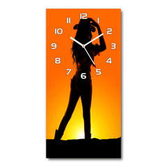 Sieninis laikrodis Cowgirls siluetas kaina ir informacija | Laikrodžiai | pigu.lt
