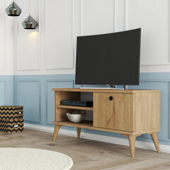TV staliukas Asir, 90x44,6x29,5 cm, smėlio spalvos kaina ir informacija | TV staliukai | pigu.lt