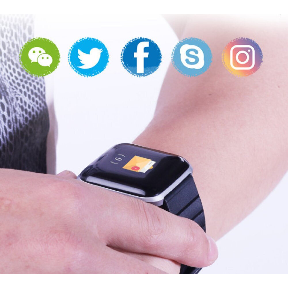 Generic ID116 Pro Black kaina ir informacija | Išmanieji laikrodžiai (smartwatch) | pigu.lt