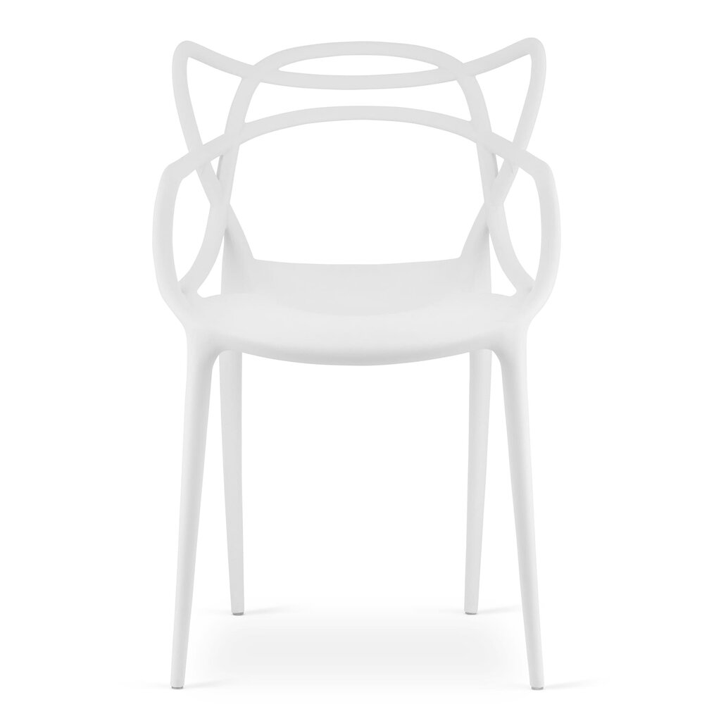 4-ių kėdžių komplektas Kato, baltas kaina ir informacija | Virtuvės ir valgomojo kėdės | pigu.lt