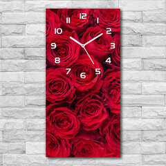 Sieninis laikrodis Raudona rožė kaina ir informacija | Laikrodžiai | pigu.lt