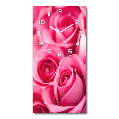 Sieninis laikrodis Rožinės rožės kaina ir informacija | Laikrodžiai | pigu.lt