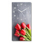 Sieninis laikrodis Raudona tulpė kaina ir informacija | Laikrodžiai | pigu.lt