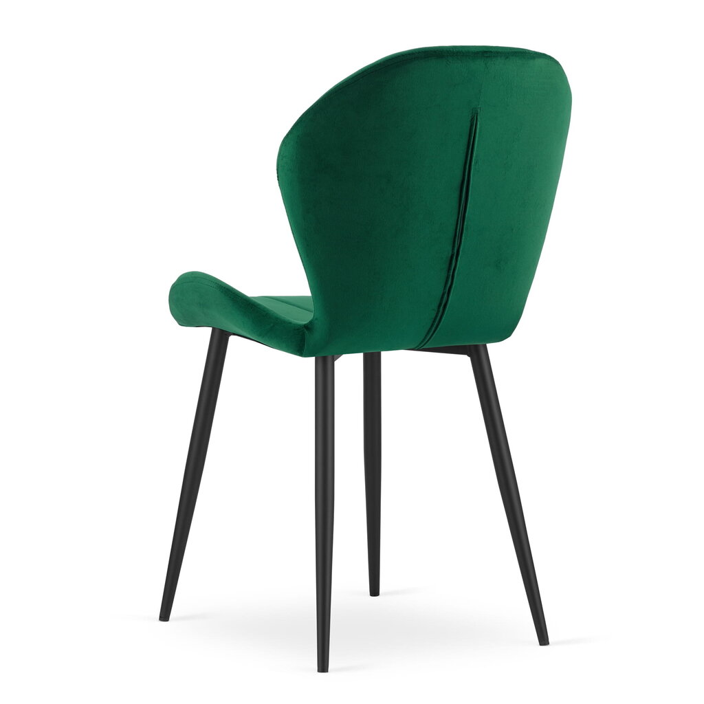Kėdė, 86x50x62 cm, žalia, 4 vnt. kaina ir informacija | Virtuvės ir valgomojo kėdės | pigu.lt