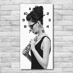 Sieninis laikrodis Moteris su akiniais цена и информация | Часы | pigu.lt