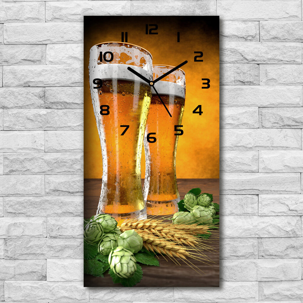 Sieninis laikrodis Dvi taurės alaus цена и информация | Laikrodžiai | pigu.lt