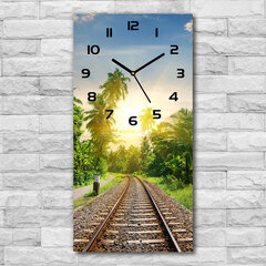Sieninis laikrodis Geležinkelio bėgiai kaina ir informacija | Laikrodžiai | pigu.lt