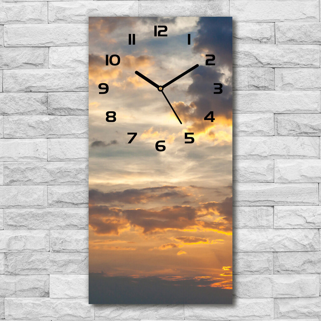 Sieninis laikrodis Saulėlydžio dangus цена и информация | Laikrodžiai | pigu.lt