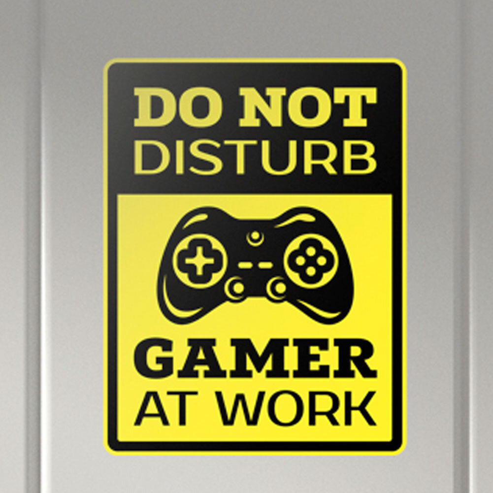 Interjero lipdukas Do not disturb, gamer at work цена и информация | Interjero lipdukai | pigu.lt