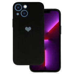 Силиконовый чехол Vennus Heart для Iphone 13 Mini дизайн 1, черный цена и информация | Чехлы для телефонов | pigu.lt