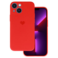 Силиконовый чехол Vennus Heart для Iphone 13 Mini дизайн 1, красный цена и информация | Чехлы для телефонов | pigu.lt