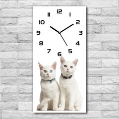 Sieninis laikrodis Dvi baltos katės цена и информация | Часы | pigu.lt