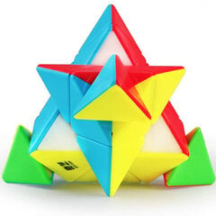 Головоломка пирамида Кубика Рубика - Pyraminx, без наклеек цена и информация | Настольные игры, головоломки | pigu.lt