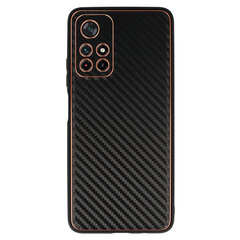 Кожаный карбоновый чехол TEL PROTECT для Xiaomi Redmi Note 11 5G/Note 11S 5G/Poco M4 Pro 5G, черный цена и информация | Чехлы для телефонов | pigu.lt