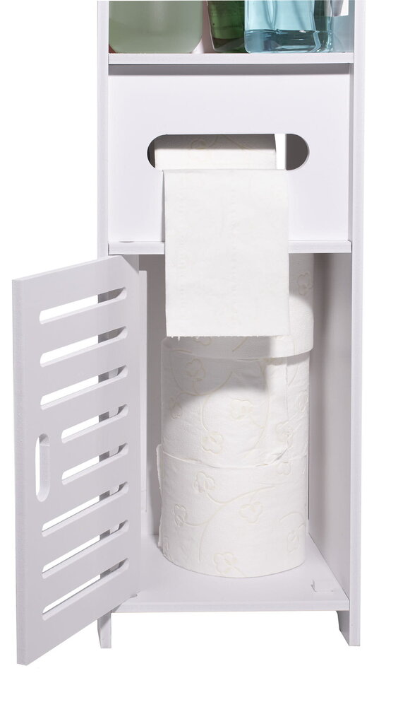 Vonios spintelė, 120 cm, balta kaina ir informacija | Vonios spintelės | pigu.lt