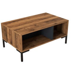 Кофейный столик, Асир, 90x54x41,6 см, коричневый/серый цена и информация | Журнальные столы | pigu.lt