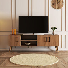 TV staliukas Asir, 150x52x34 cm, rudas kaina ir informacija | TV staliukai | pigu.lt