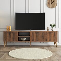 TV staliukas Asir, 180x53x35cm, rudas kaina ir informacija | TV staliukai | pigu.lt