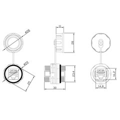 Techly RJ45 Cat6a jungtis, ekranuota, su IP68 apsauga kaina ir informacija | Apsaugos sistemos, valdikliai | pigu.lt