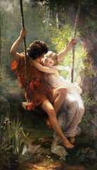 Paveikslo reprodukcija La Primavera (1873 Pierre Auguste Cot) kaina ir informacija | Reprodukcijos, paveikslai | pigu.lt