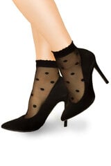 Носки женские тонкие с рисунком Aurellie, 20 Den, Черные цена и информация | Женские носки | pigu.lt