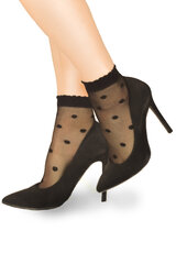 Комплект из 4 пар женских носков с рисунком Aurellie, 20 Den, Черные цена и информация | Женские носки | pigu.lt