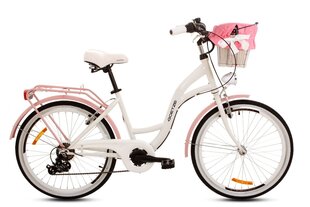 Городской велосипед Juhi Goetze, 24’’, белый цена и информация | Велосипеды | pigu.lt