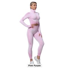 Спортивный костюм-тройка NewYou Feel, розовый с фиолетовым цена и информация | Спортивная одежда для женщин | pigu.lt