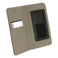Универсальный чехол BOOK MAGNET - 4,7 дюйма, черный цена и информация | Чехлы для телефонов | pigu.lt
