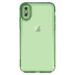 Чехол Crystal Diamond 2 мм для Iphone X/XS, прозрачный, зеленый цена и информация | Чехлы для телефонов | pigu.lt