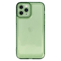 Чехол Crystal Diamond 2 мм для Iphone 11 Pro, прозрачный, зеленый цена и информация | Чехлы для телефонов | pigu.lt