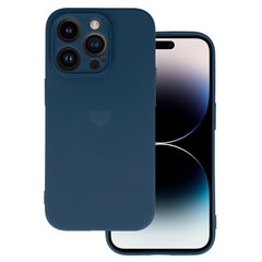 Силиконовый чехол Vennus Heart для Iphone 13 Pro Max, дизайн 1, темно-синий цена и информация | Чехлы для телефонов | pigu.lt