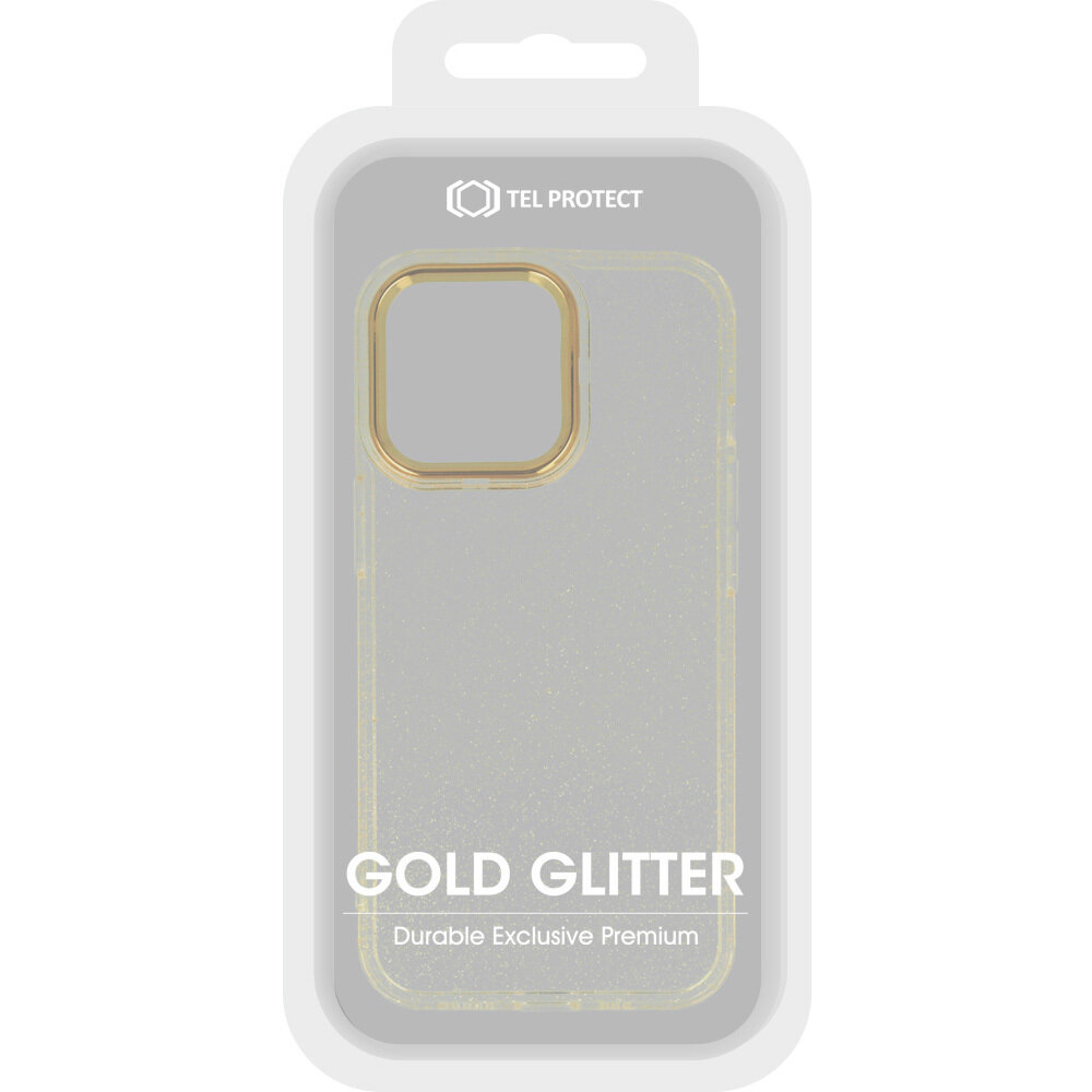 Tel Protect Gold Glitter kaina ir informacija | Telefono dėklai | pigu.lt