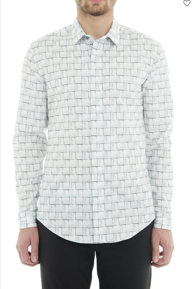 Emporio Armani marškiniai vyrams 216F2, balti цена и информация | Vyriški marškiniai | pigu.lt