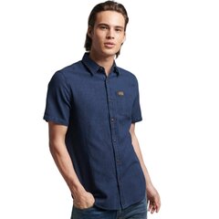 Superdry marškiniai vyrams M4010512A, mėlyni цена и информация | Мужские рубашки | pigu.lt