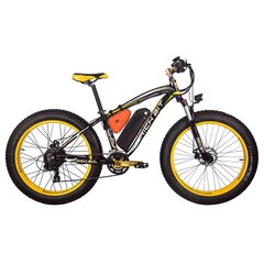 Elektrinis dviratis Rich Bit TOP-022 26", geltonas kaina ir informacija | Elektriniai dviračiai | pigu.lt