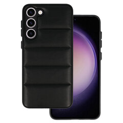 Кожаный 3D чехол для Samsung Galaxy S23 Ultra дизайн 3 черный цена и информация | Чехлы для телефонов | pigu.lt