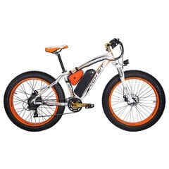 Elektrinis dviratis Rich Bit TOP-022 26", baltas kaina ir informacija | Elektriniai dviračiai | pigu.lt