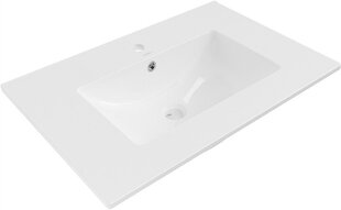 Keraminis įmontuojamas Silla white 71x46,5x17,5 cm цена и информация | Раковины | pigu.lt