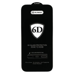 Закаленное стекло 6D с полным клеем для IPHONE 13 MINI, черное — 10 шт. цена и информация | Защитные пленки для телефонов | pigu.lt