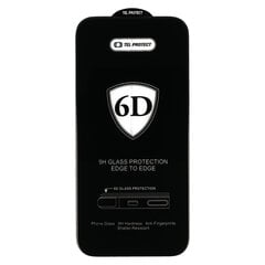 Закаленное стекло 6D с полным клеем для IPHONE 14, черное — 10 шт. цена и информация | Защитные пленки для телефонов | pigu.lt