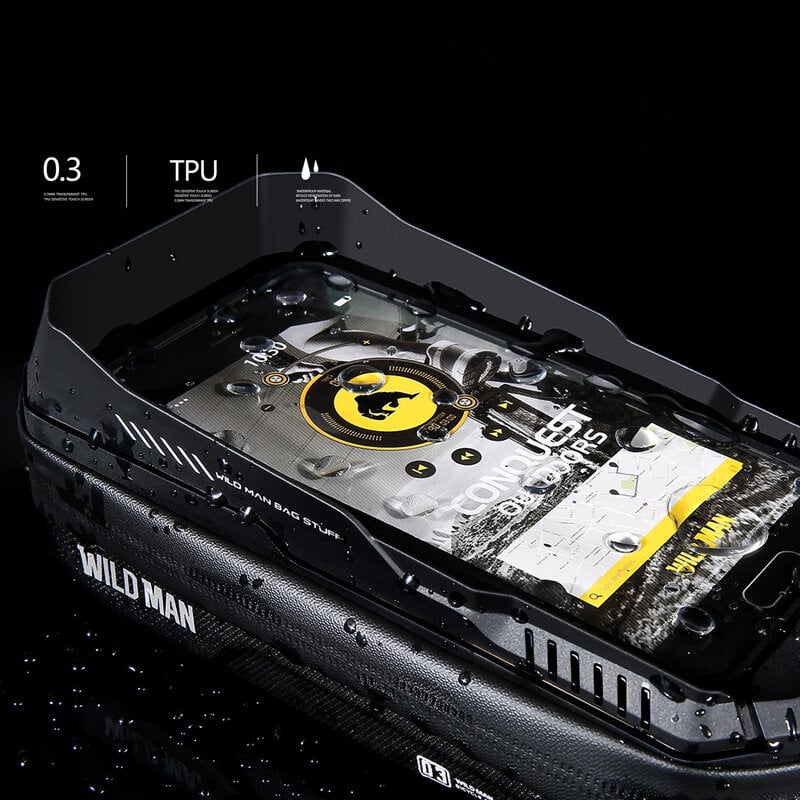 Dviračio krepšys Wildman XT3, 0,6l, juodas цена и информация | Krepšiai, telefonų laikikliai | pigu.lt